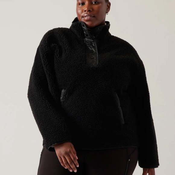 Athleta Sherpa Snap Jacket - Picture 3 of 4